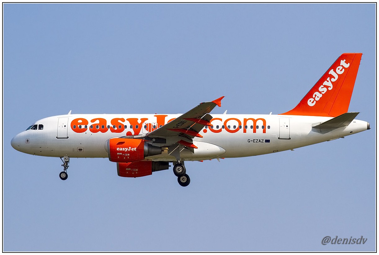 EasyJet Airline Airbus A319-111 G-EZAZ (cn 2829 